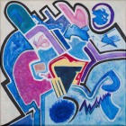 Omega-1_mixed-media-on-canvas_30-x-30-cm_12-x-12-in_2020