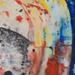 Mark I, mixed media on canvas, 27.5 x 27.5 in, 2014
