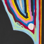 Move Slowly,mixed media on canvas, 43 x 35 in, 2015