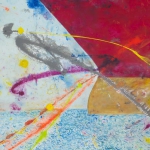 Ship 1, mixed media on canvas, 36 x 48 in, 2014