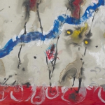 Tune, mixed media on paper, 18 x 24 in, 2014
