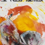 Wrapped 18, mixed media on canvas, 10 x 10 in, 2015