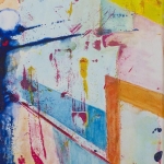 Little By Little, mixed media on canvas, 30 x 30 cm, 12 x 12 in, 2016