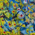 Moment 15, mixed media on canvas, 25 x 25 cm, 2016