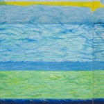 Villingili 1, mixed media on canvas, 80 x 100 cm, 31.5 x 39 in, 2016