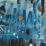 Villingili 6, mixed media on canvas, 40 x 50 cm, 16 x 20 in, 2016