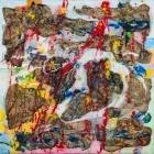 Wrapped 37_mixed media on canvas_30 x 30 cm_12 x 12 in_2015